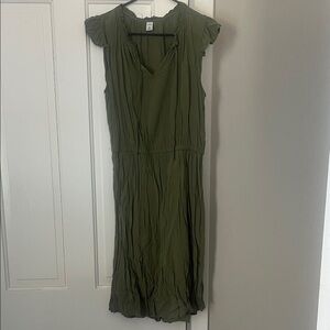 Old Navy Olive Midi Dress